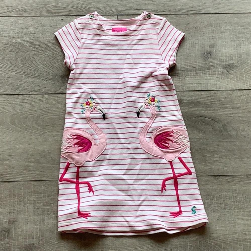 Joules pink summer dress